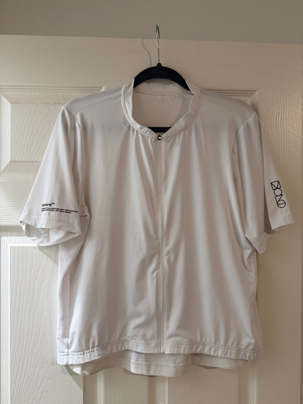 Zara DRY MOVE Cycling Jersey - White with Black Accent